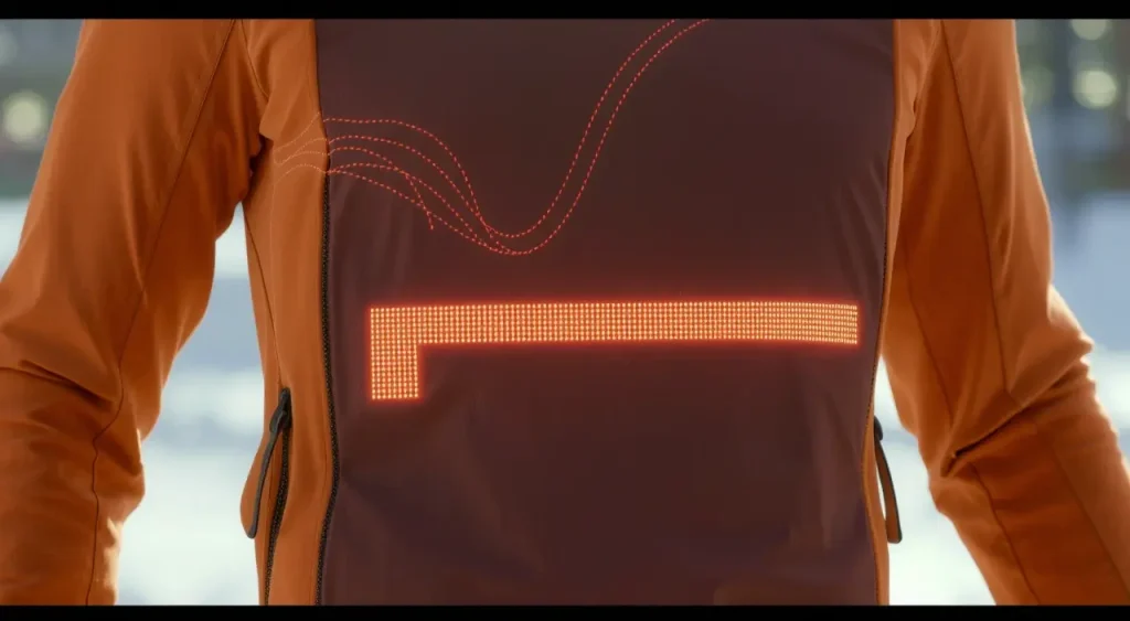 Интерактивные тканевые панели для адаптивной подогревающей одежды женской коллекции